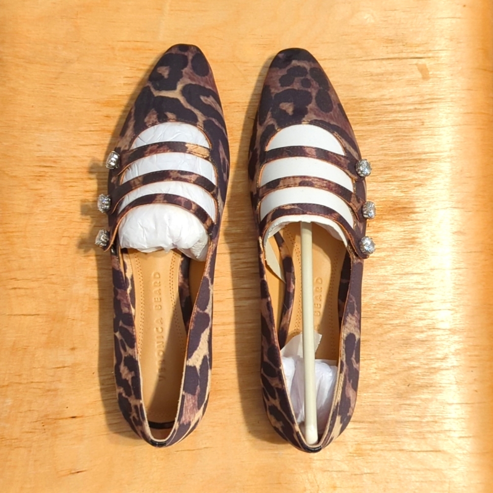Veronica Beard flats 6.5 leopard print